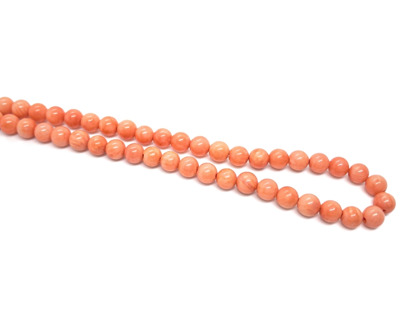 Бусины Коралл оранжевый гладкий глянцевый размер 4мм натуральный камень Оранжевый