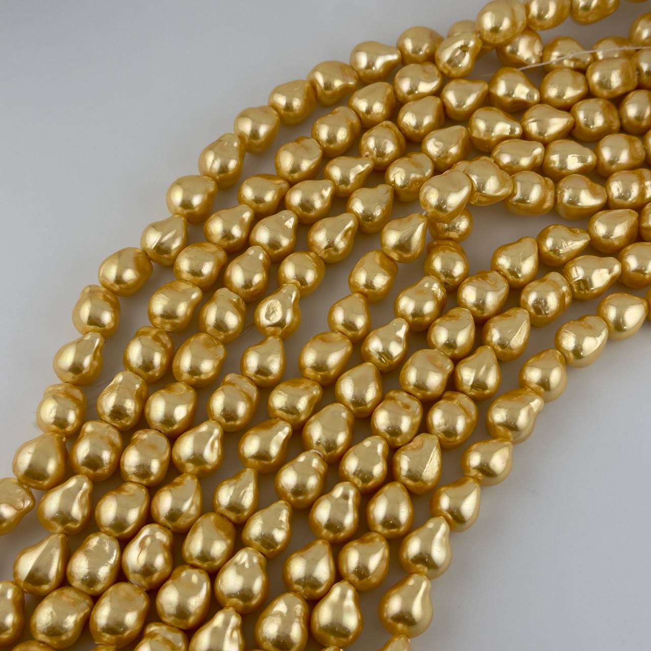 Майорка касуми цвет желтый размер 12*14мм