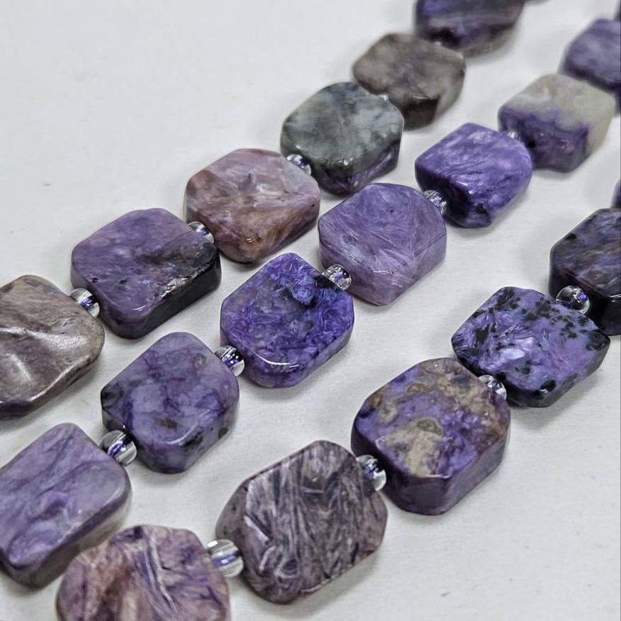 Бусины Чароит размер 11*10мм натуральный камень